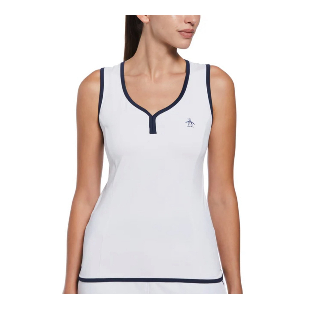 Penguin Women’s white Tank top Size L tennis or Golf - Picture 3 of 8